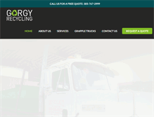 Tablet Screenshot of gorgyrecycling.com